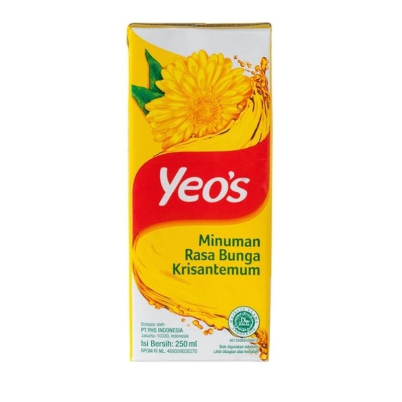 

YEO'S CHRYSANTHEMUM SLIM PACK 250 ML Teh Yeos Teh Krisantemum