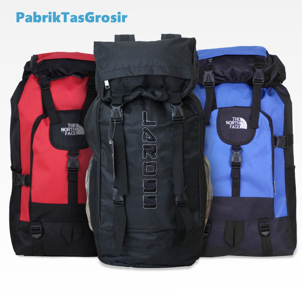 Tas Carrier Laros The North Face Terbaru Ransel Besar Mudik Muncak Hiking Travelling Muat Banyak 40 liter Kapasitas Besar