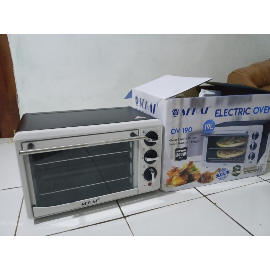 SEKAI OVEN LISTRIK LOW WATT KAPASITAS 19 Liter OV190 / OV 190 SEKAI ELECTRIK OVEN