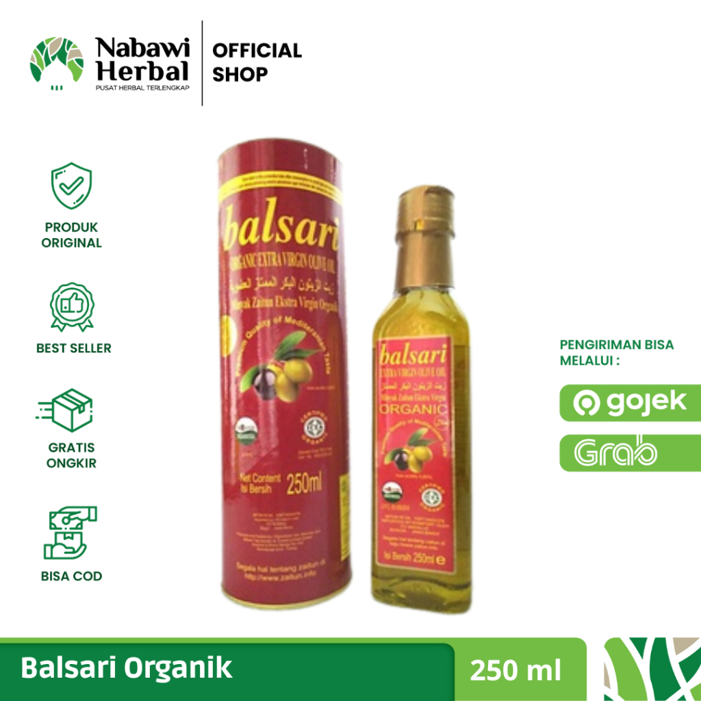 

Minyak Zaitun Extra Virgin Balsari 250 ml Organic