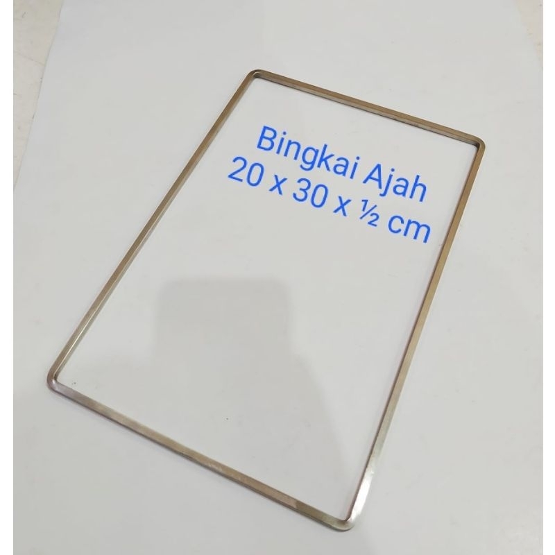 PROMO RAMADHAN BINGKAI ADONAN KUE BAHAN STAINLESS / FRAME ADONAN / BINGKAI KUE KERING / BINGKAI PERATA ADONAN