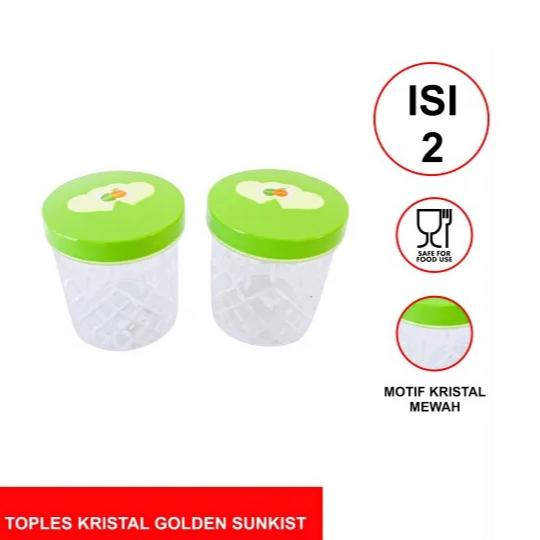 Toples Plastik Cantik Set 2 PCS Golden Sunkist / Sealware murah