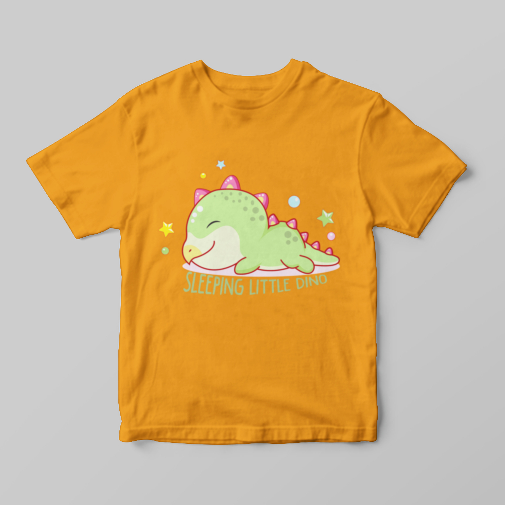 Kaos Anak Sleeping Dino - Atasan Anak Laki Laki dan Perempuan