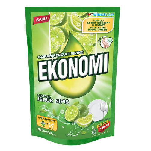 Ekonomi refill Sabun Cuci Piring Jeruk Nipis 650ml