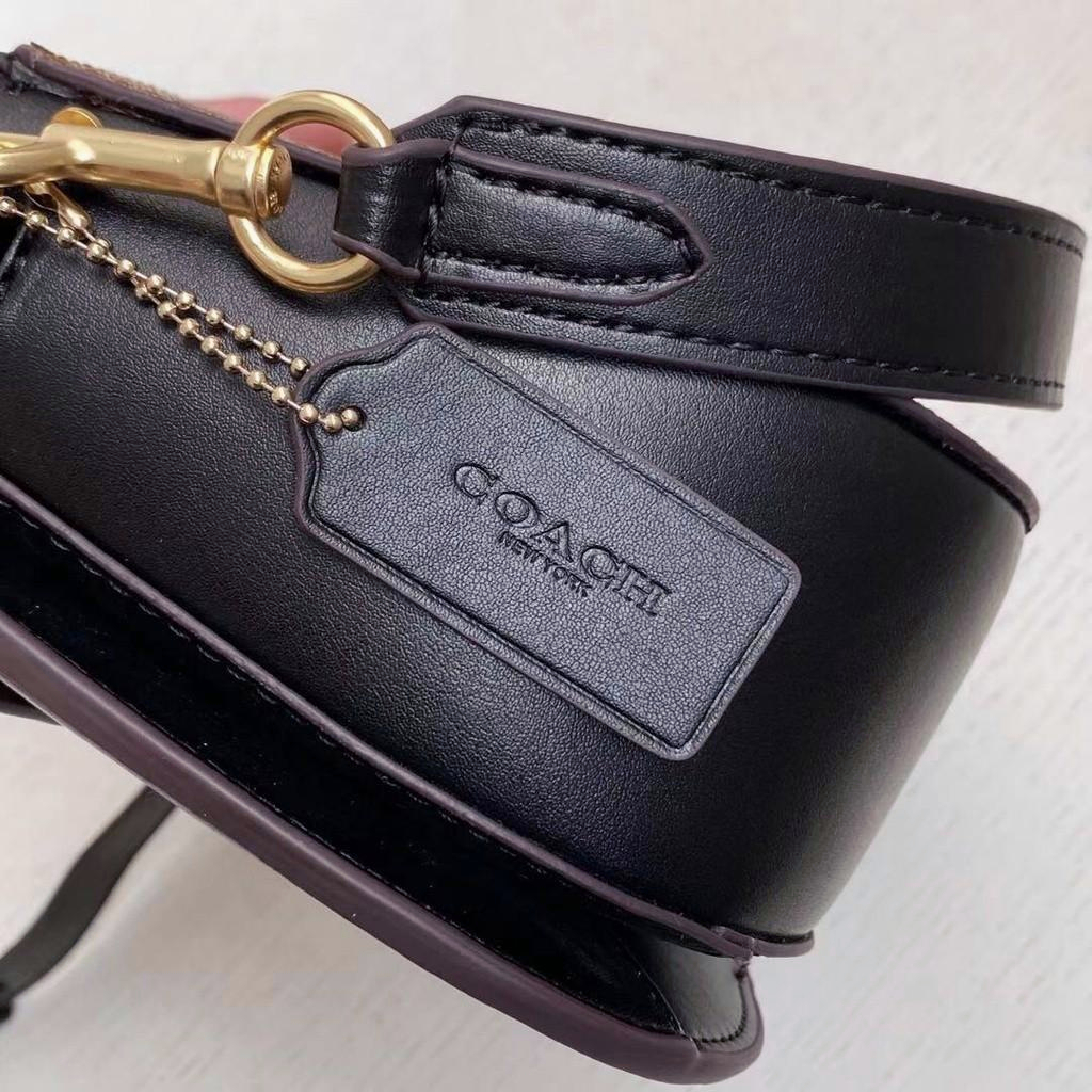 Coach Georgie Saddle Bag In Signature Canvas C2806 C3593 C3241