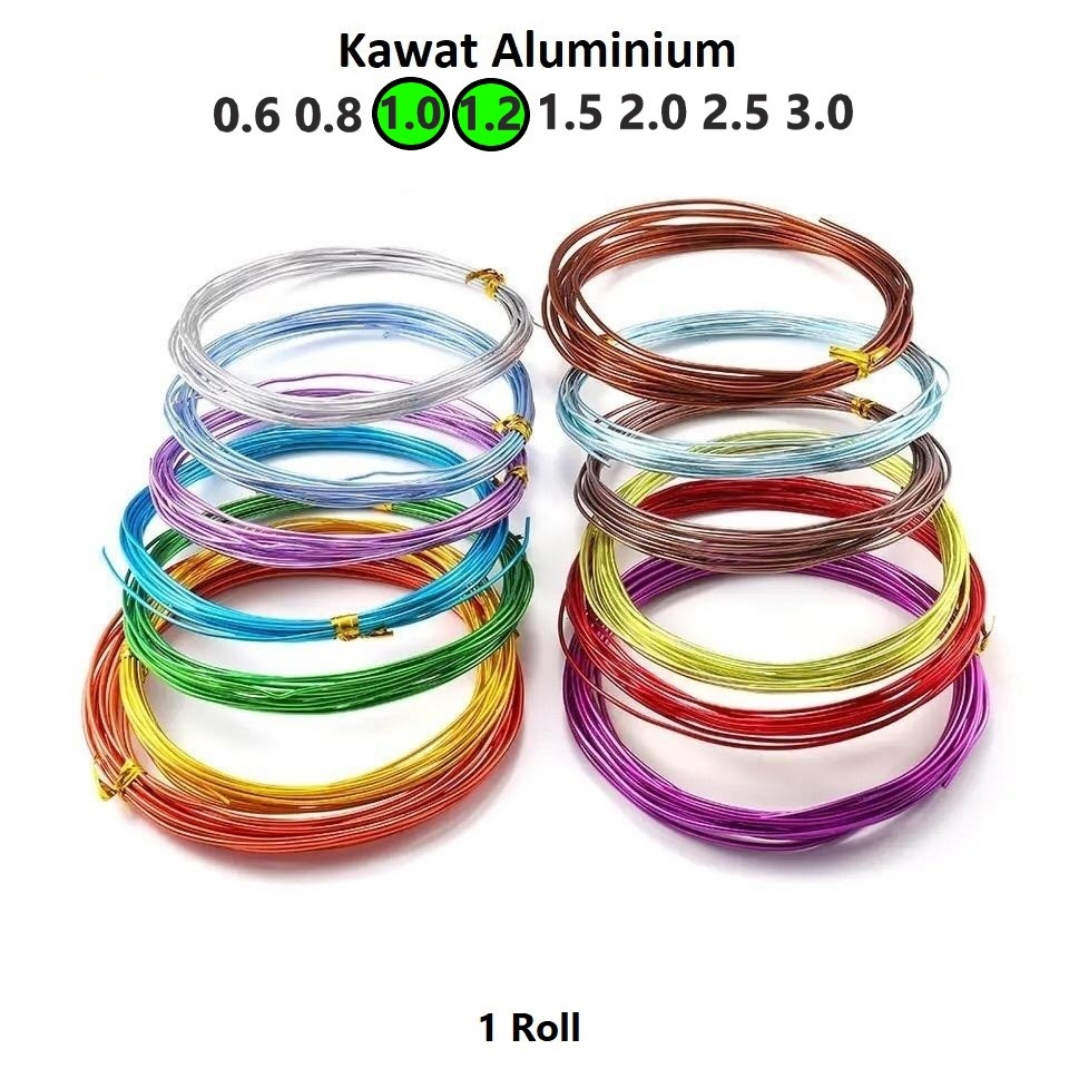 Kawat aluminium logam anti oksidasi Ruanyang Uk 1.0 - 1.2mm Harga/Ikat