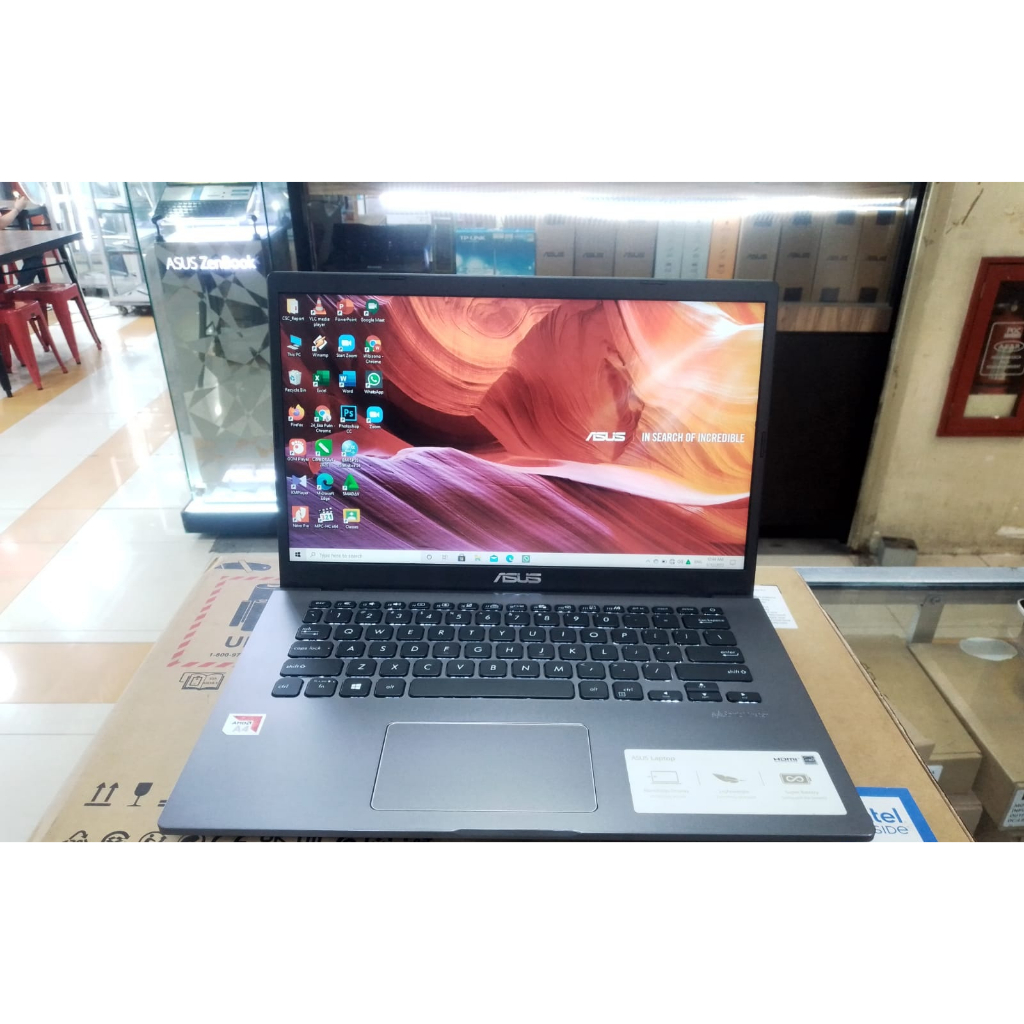 Laptop LEPTOP Asus M509B AMD RADEON R3 A4 HDMI RAM 4GB HDD 1TB 14 inch MULUS SIAP PAKAI