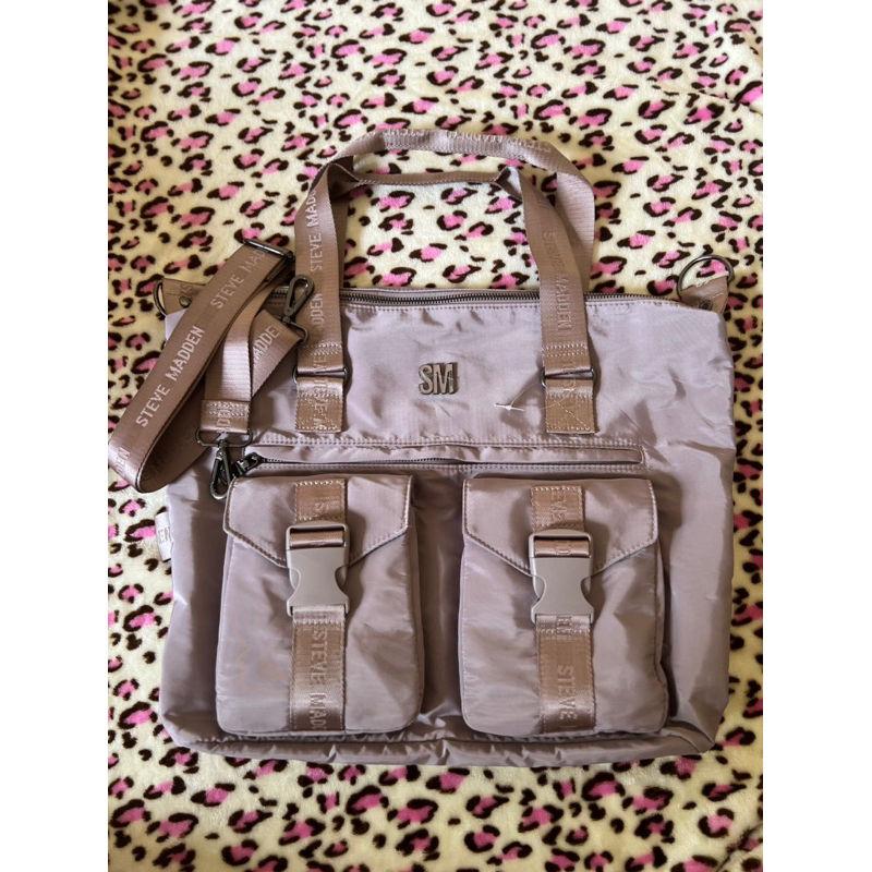 Tas Wanita Steve Madden Nylon Bag Dusty Pink
