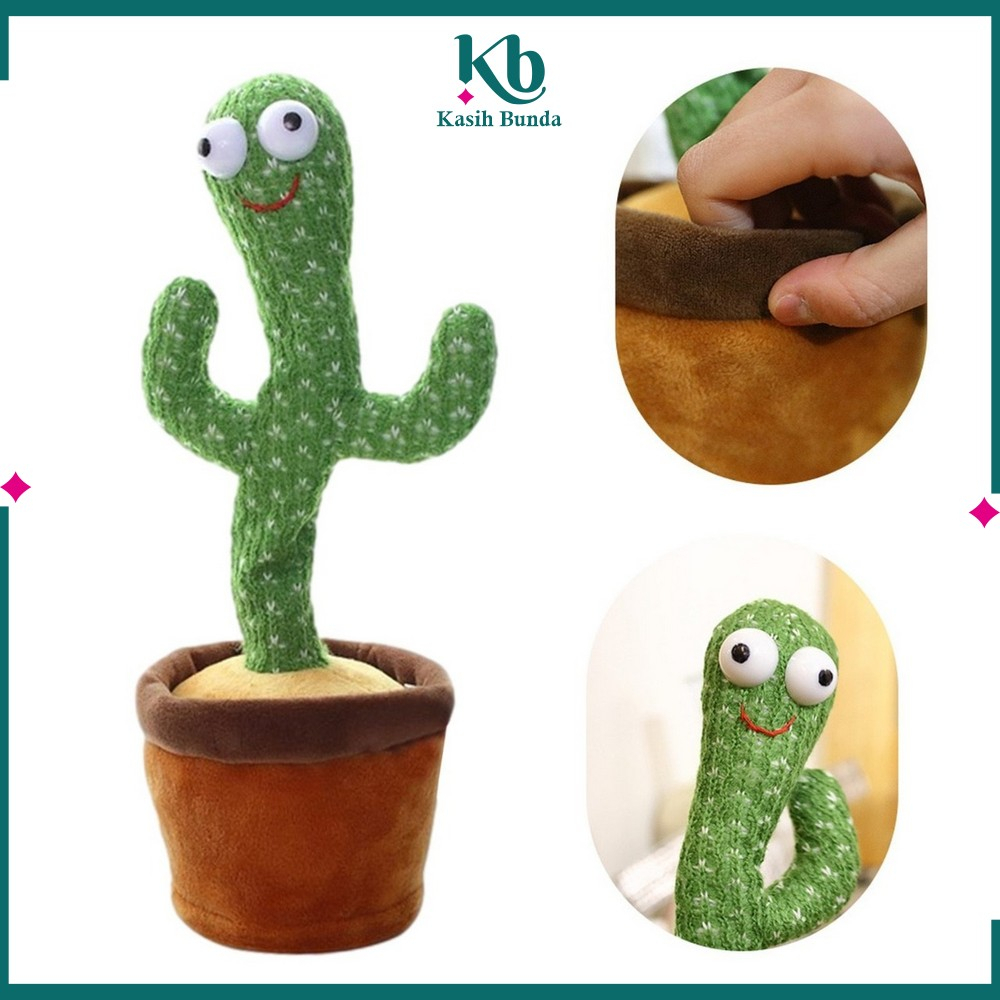Mainan Kaktus Bergoyang Dancing Cactus Toys / Boneka Kaktus Goyang dan Bicara / Kaktus Joget Ngomong