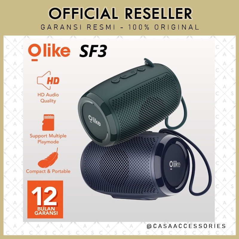 Olike SF3 Speaker TWS Mode Bluetooth 5.0 Micro SD USB Support Portable