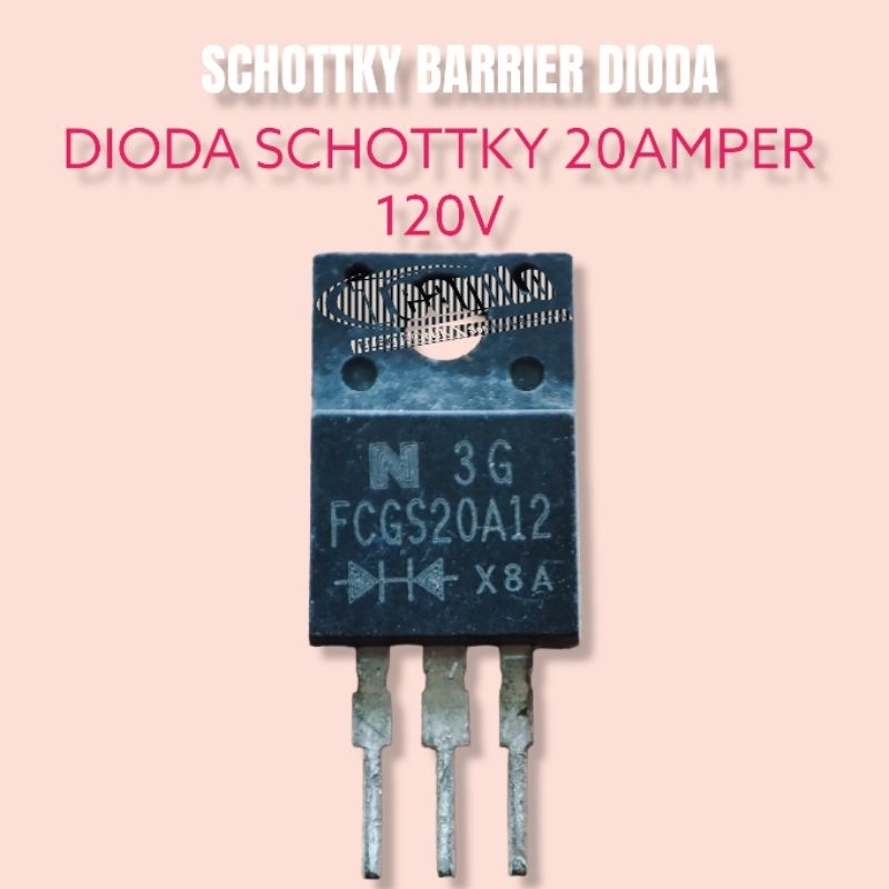 5 PCS DIODA SCHOTTKY  KOMPATIBEL PENGGANTI SB5100 FCGS20A12 B30H60G (30Amper60V)#DIODA SEKUNDER SMPS