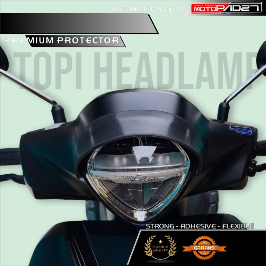 Motopad27 Headlamp topi lampu depan Filano 2023 bahan karet