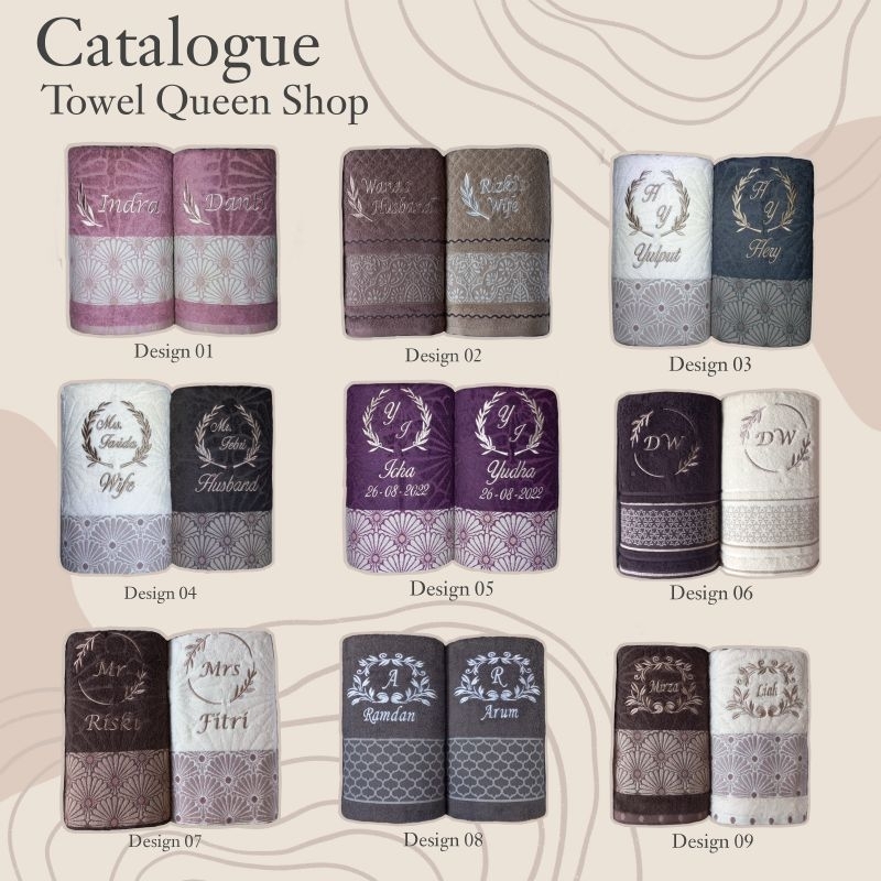 Handuk Couple Morning Whistle by Terry Palmer Motif Azura Uk.135x70 Tanpa Box ( Bordir Nama )