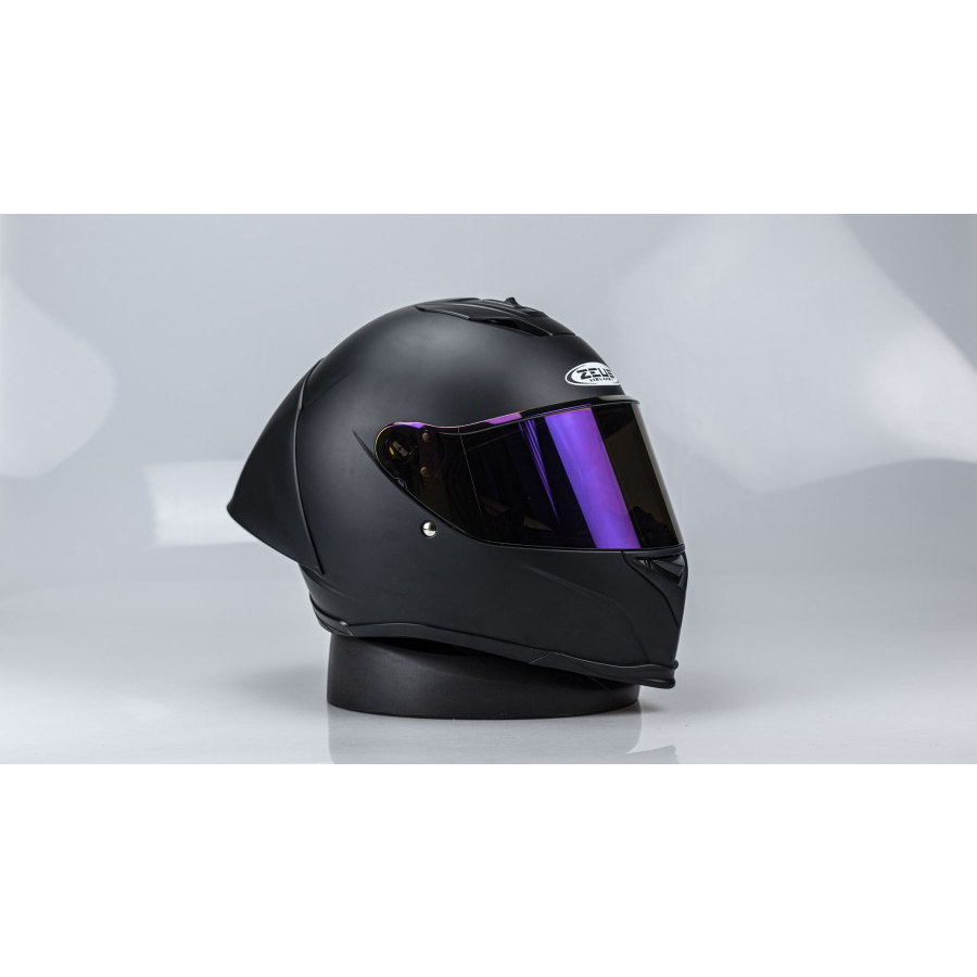 PAKET GANTENG HELM MOTOR ZEUS 822B MATT BLACK HELM IMPORT ORI SNI