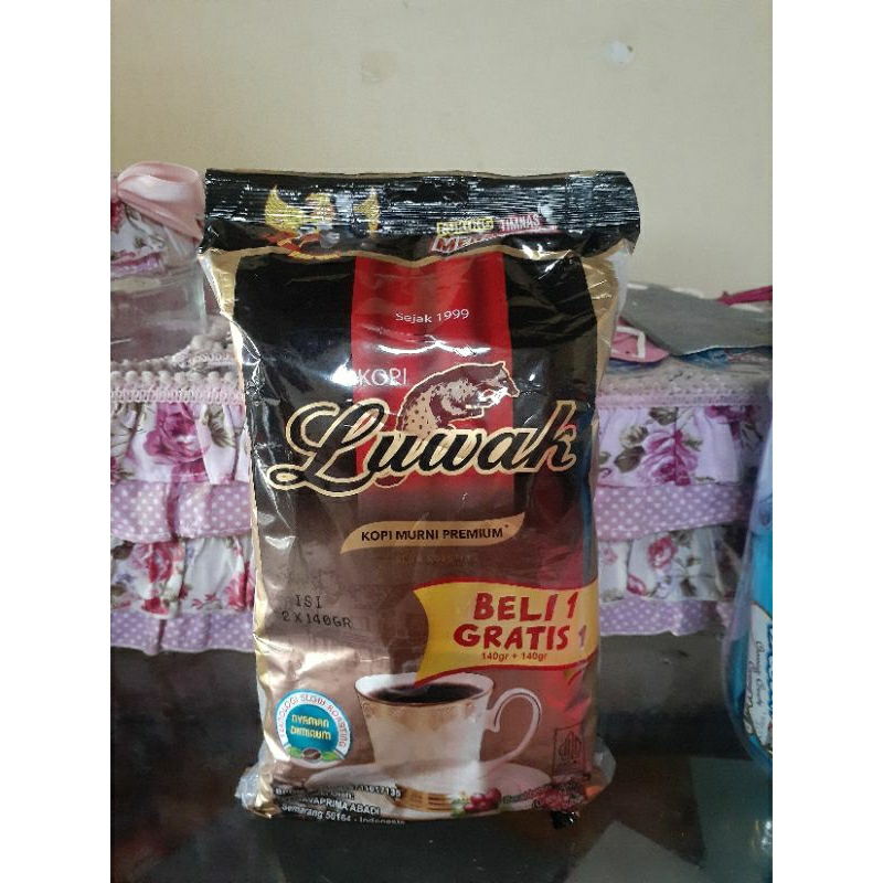 

Kopi Luwak Hitam Murni 120gr+120gr