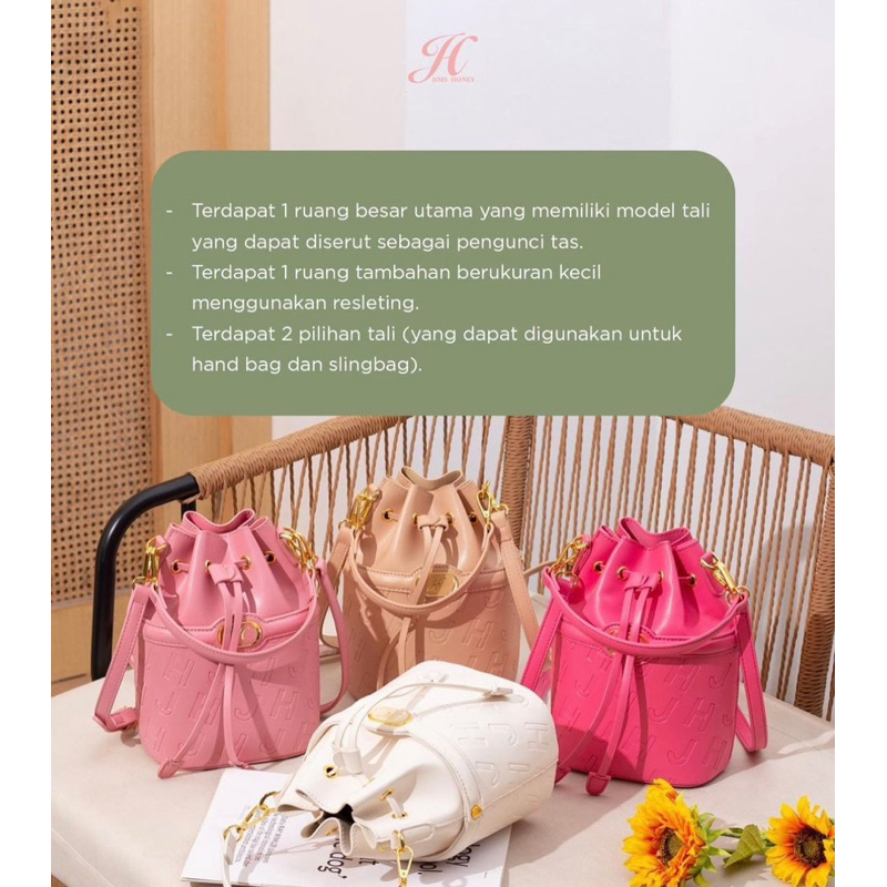 IRIS BAG JIMS HONEY - TAS SELEMPANG WANITA TAS JALAN FREE 2 Tali BISA COD