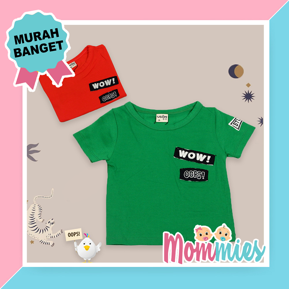 Baju Kaos Anak Cowok Lengan Pendek USON 1T1478BC Baju Atasan Anak Laki-laki