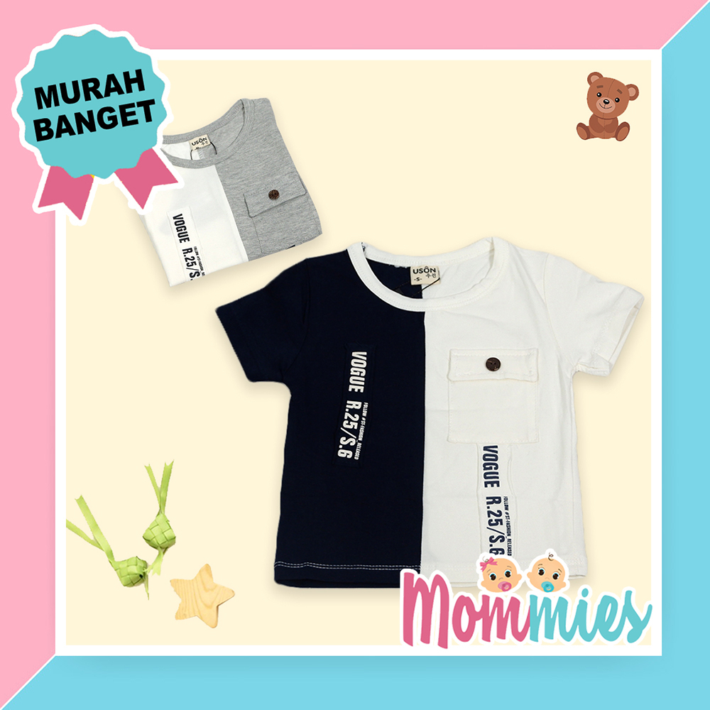 Baju Kaos Anak Cowok Lengan Pendek USON 1T1520BC Baju Atasan Anak Laki-laki