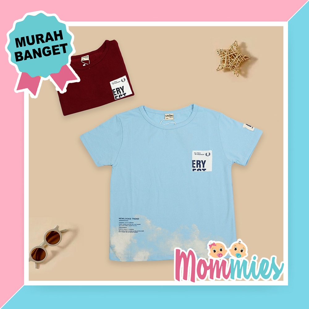 Baju Kaos Anak Cowok Lengan Pendek USON 1T1527DE Baju Atasan Anak Laki-laki