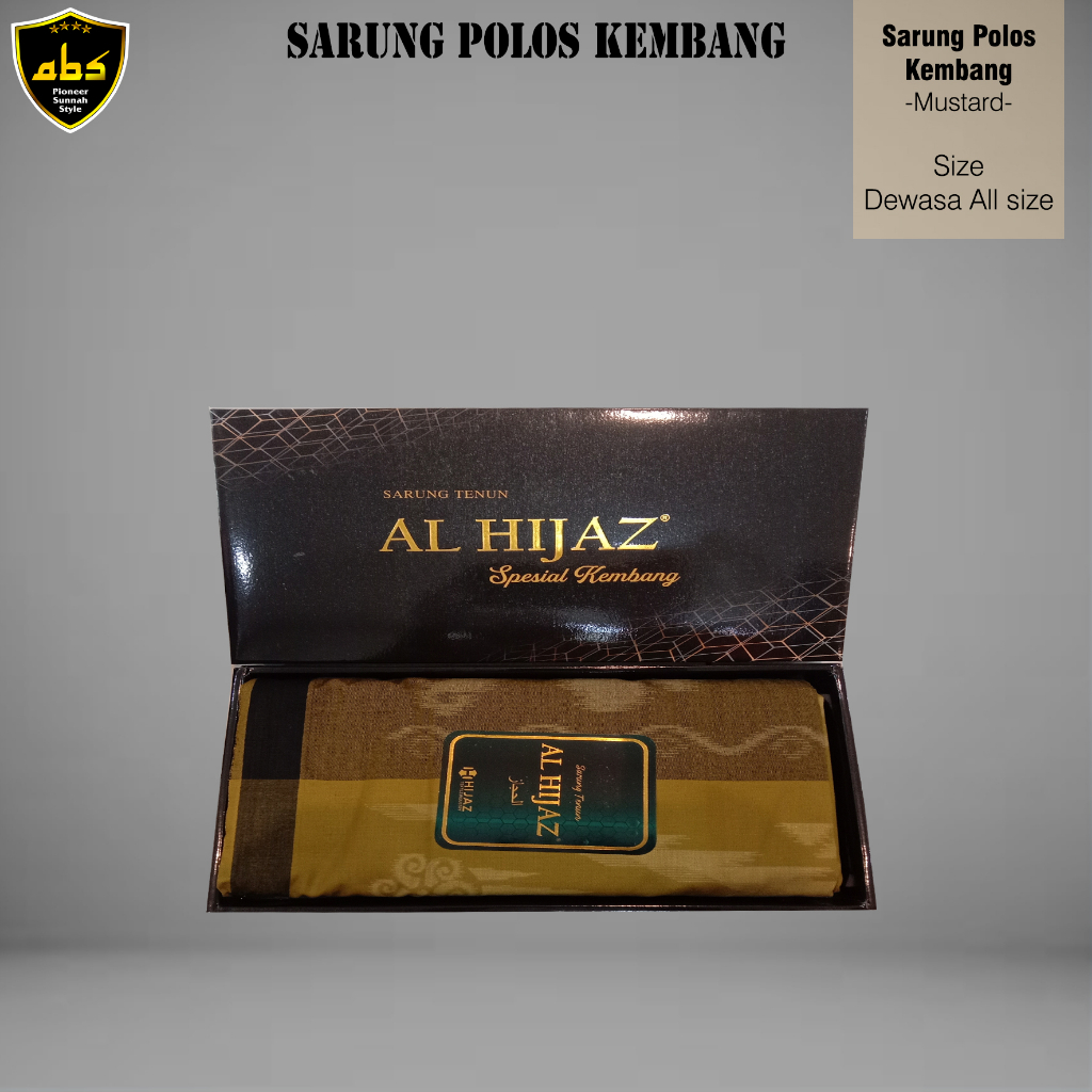 Sarung Tenun Halus Al Hijaz Spesial Motif Warna Polos Kembang Perlengkapan Sholat Pria Wanita Dewasa