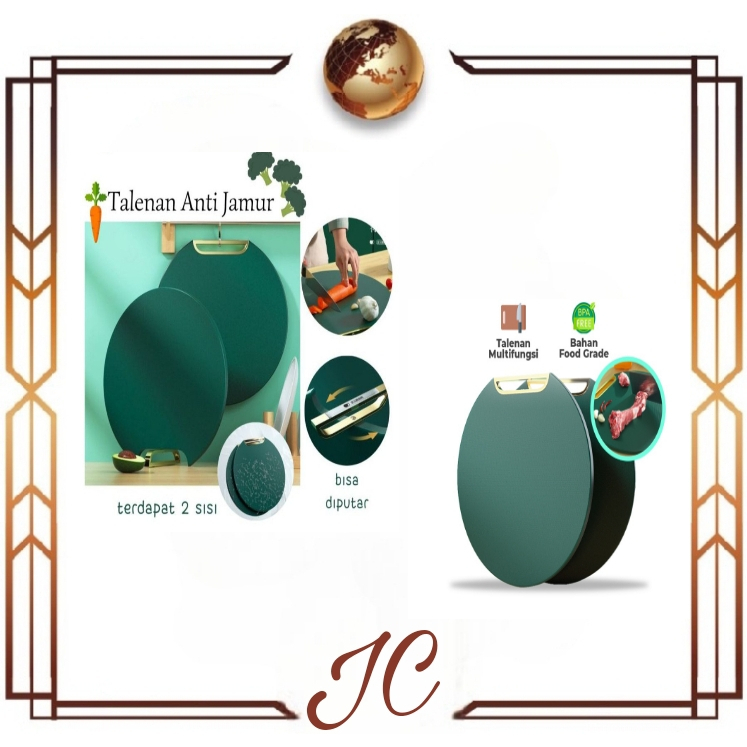 (JC)Talenan PE Anti Jamur / CUTTING BOARD PREMIUM Dapur Hijau Emerald Kualitas Premium Tebal BEST SELLER