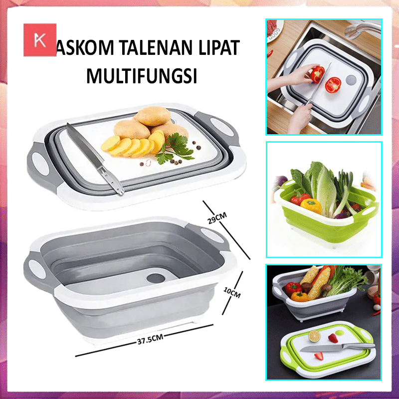 ANG BASKOM TALENAN LIPAT PORTABLE MULTIFUNGSI / WADAH LIPAT TALENAN 3IN1