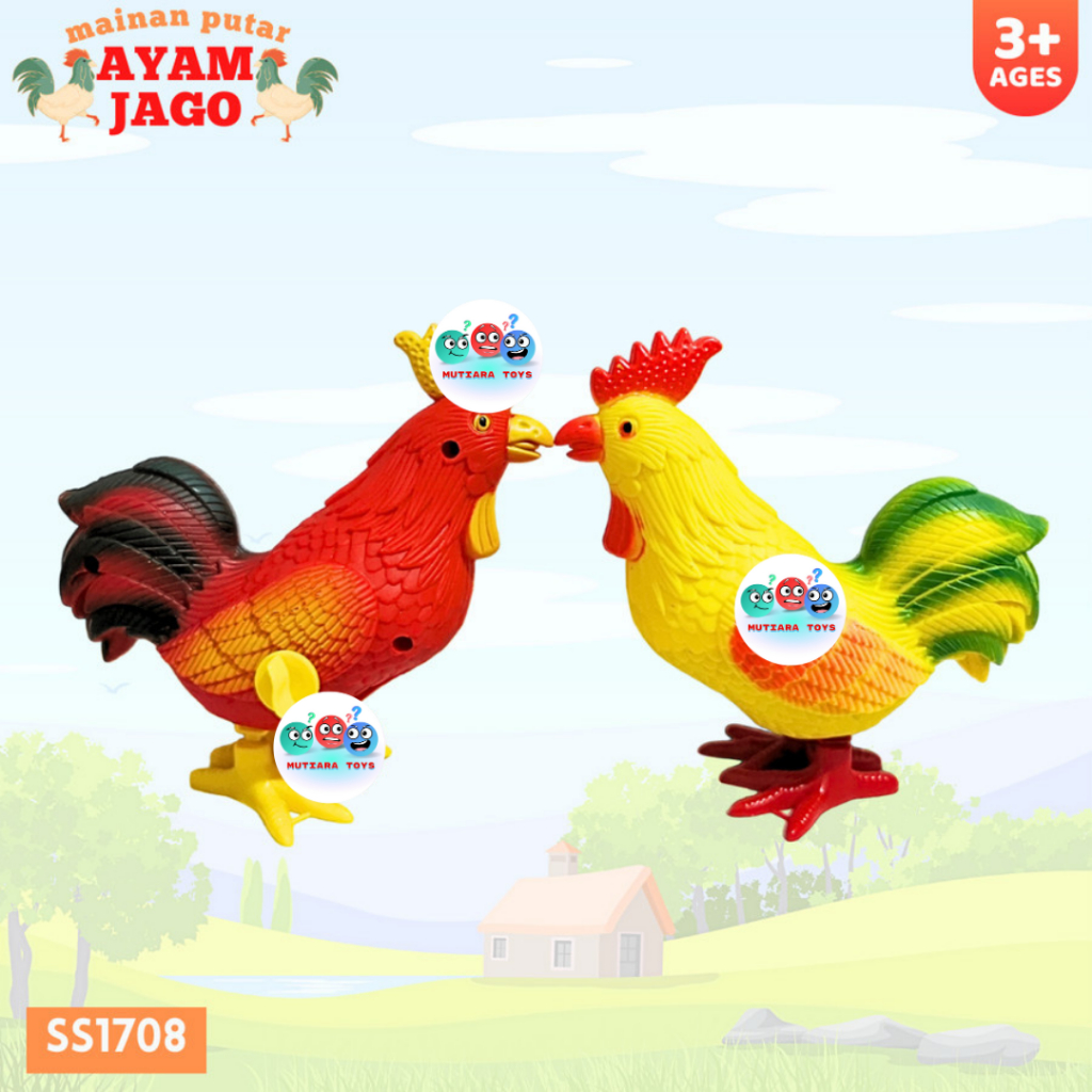 Mutiaratoys Mainan Anak Putar Jalan Ayam Jantan Besar Ss1708