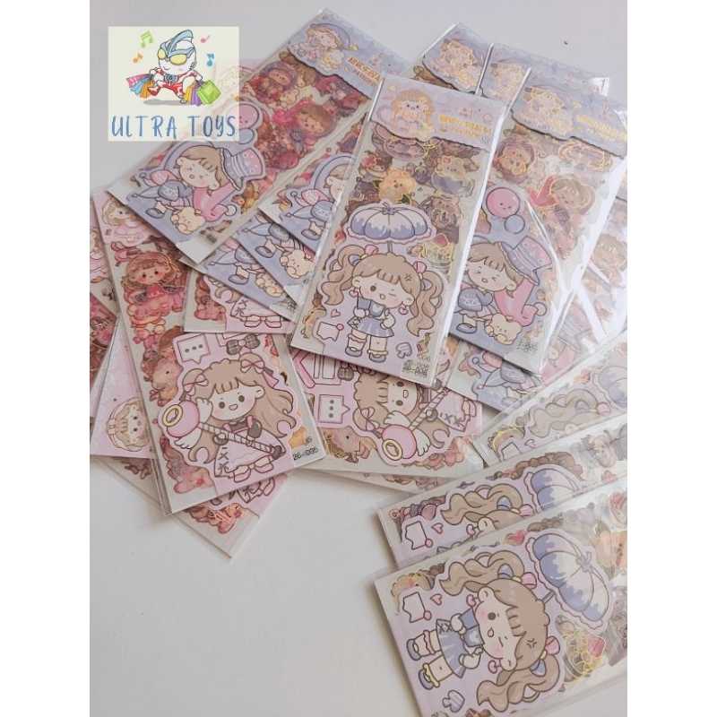 [ULTRATOYS] STICKER LUCU AESTHETIC ISI 4 LEMBAR