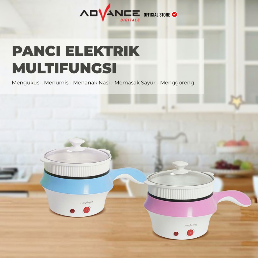 Advance Panci Listrik Multifungis C18 1.5L Warmer steamer cooker Garansi 1 Tahun