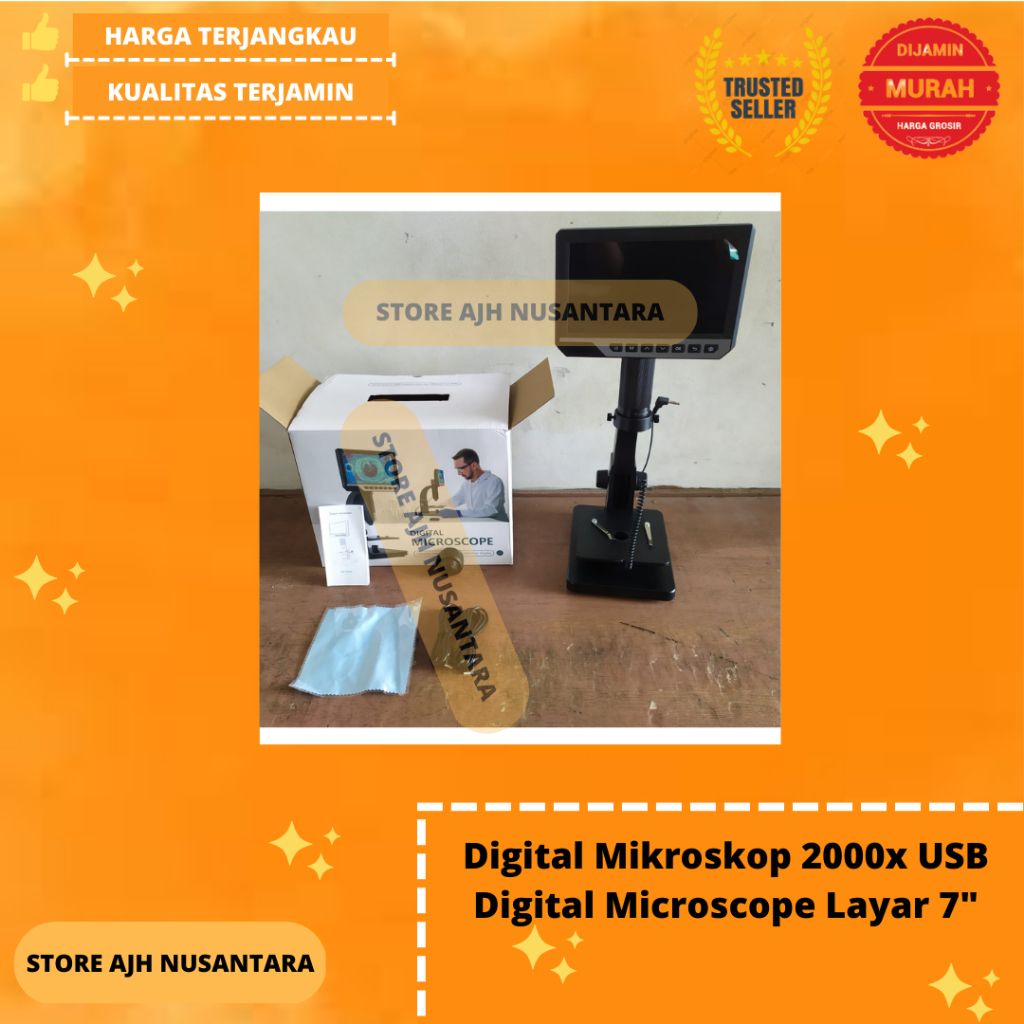 ECO Digital Mikroskop 2000x USB Digital Microscope Layar 7" // Ready Stok