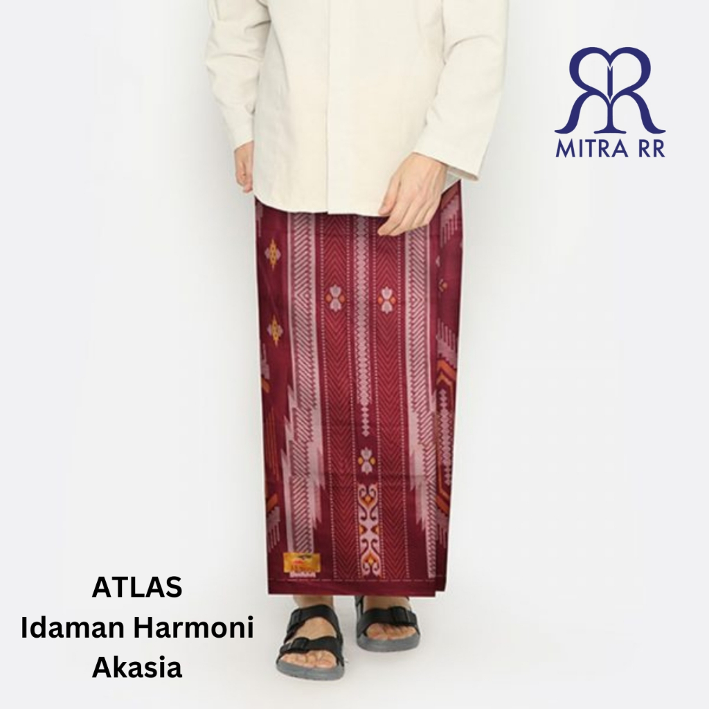 Sarung Atlas Idaman Harmoni Motif Akasia / Motif Batik | Sarung Tenun Dewasa Motif BHS