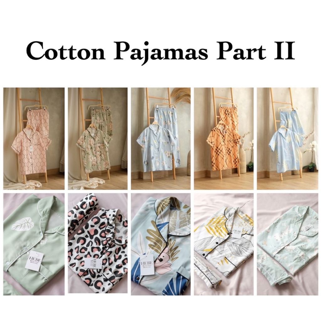 Cotton Pajamas - Atasan Celana Baju Tidur Setelan Wanita Part II