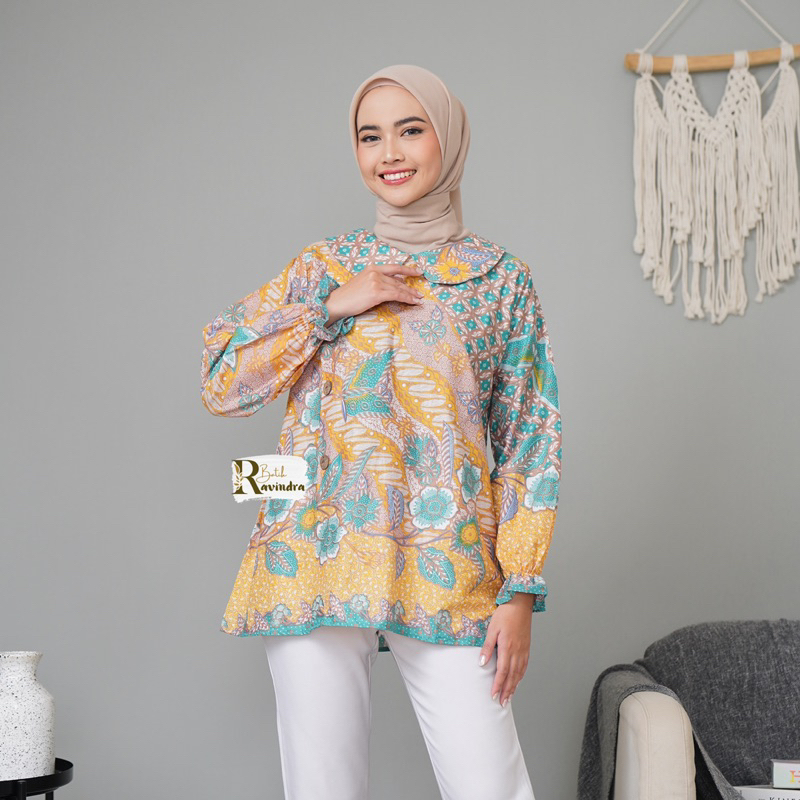 Blouse Batik Kupu Soft