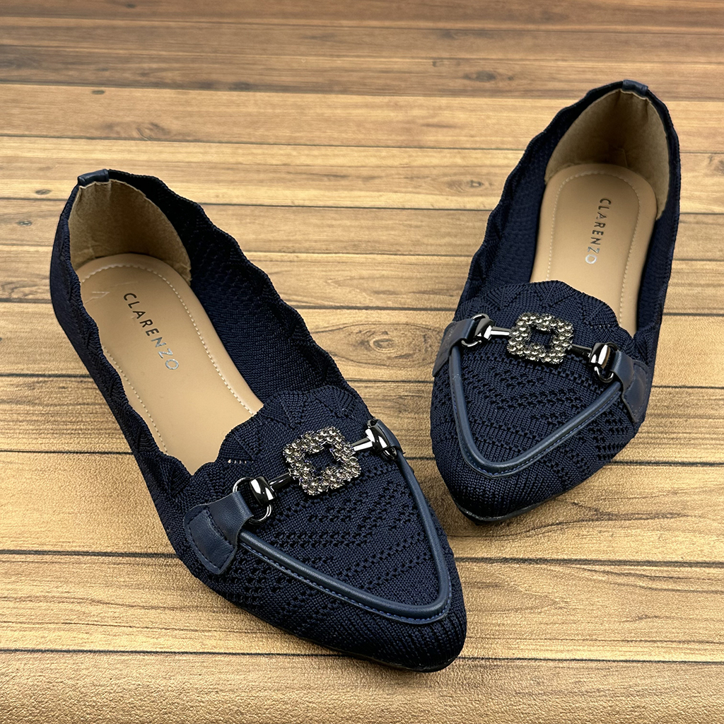 SEPATU FLAT WANITA RAJUT ACECORIS DR06 ~ CLARENZO