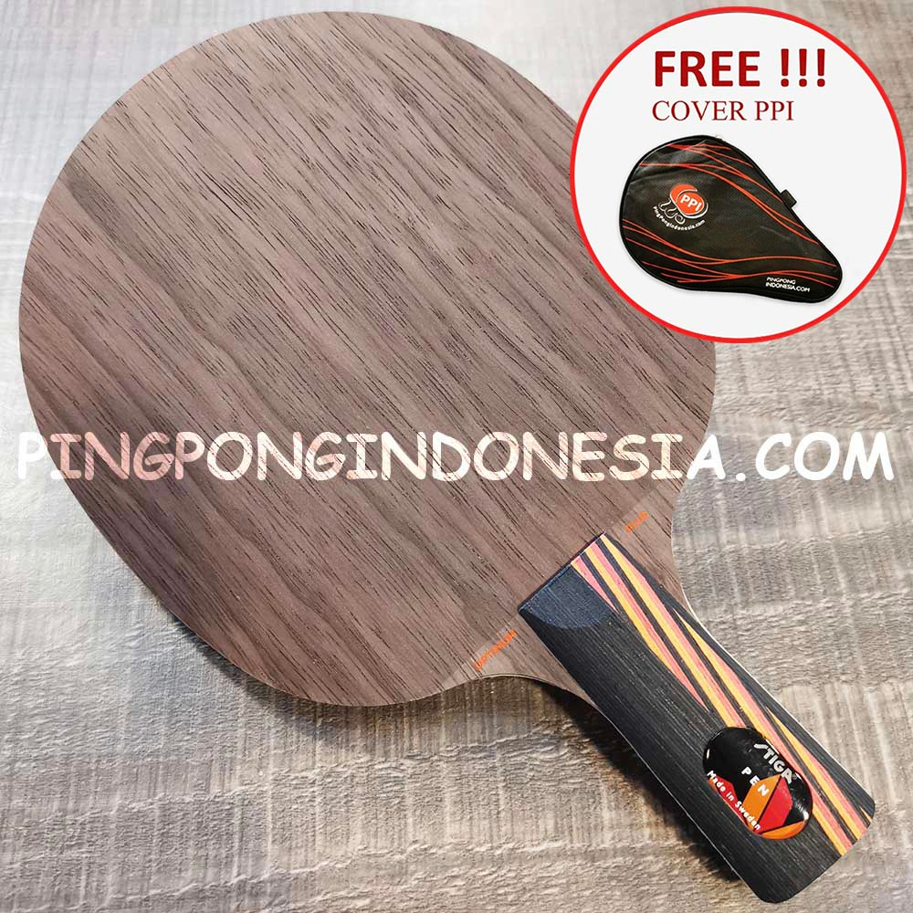 Stiga Optimum Plus JTTAA - Penhold - Blade Kayu Pingpong Tenis Meja Bat Bet Offensive