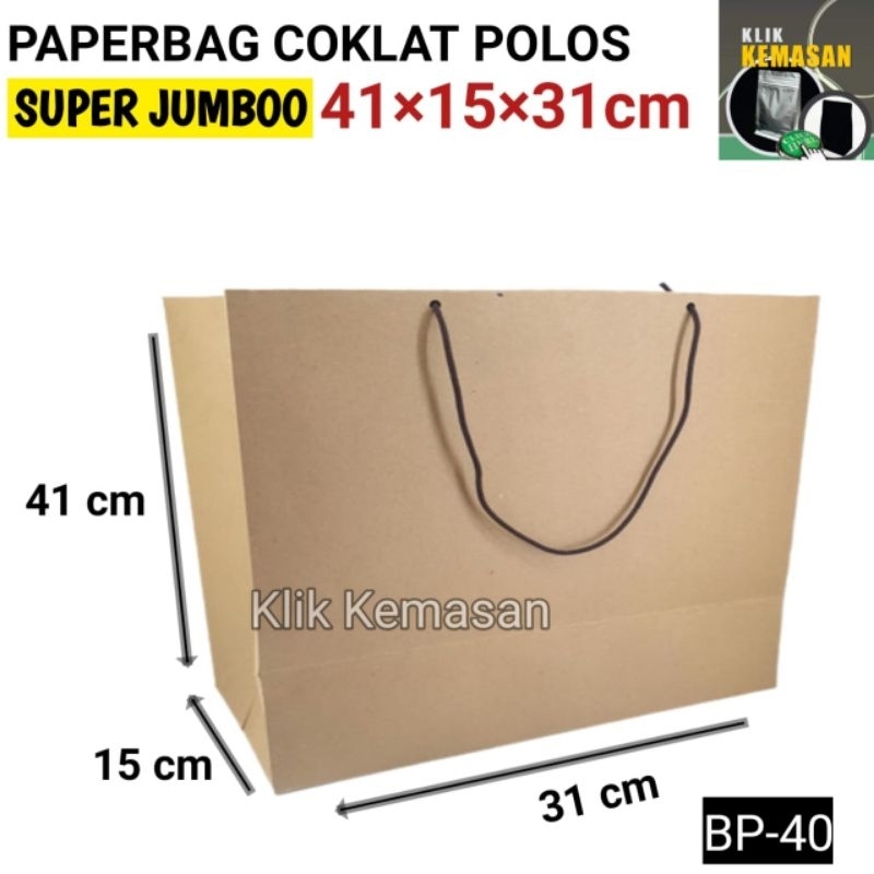 

ISI 12 BIJI paper bag murah 26x13x33 pb5 | kantong | tas kertas | paperbag polos