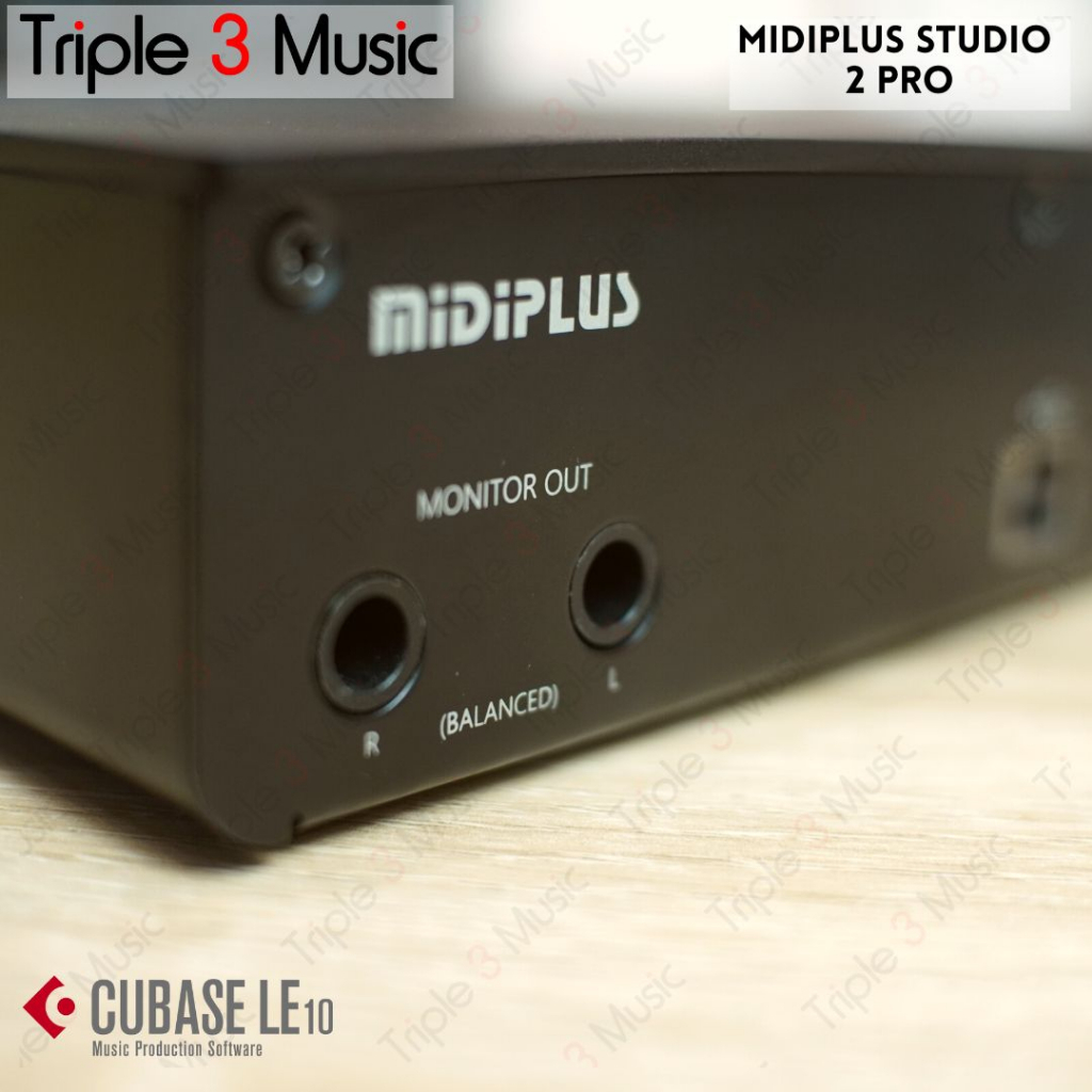 MIDIPLUS Studio 2 Soundcard Recording Triple3music