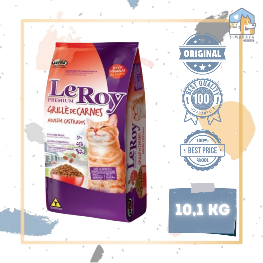 LEROY GRILLE DE CARNES (BEEF ADULT) 10,1 KG FRESHPACK / MAKANAN KUCING (GOJEK/GRAB)