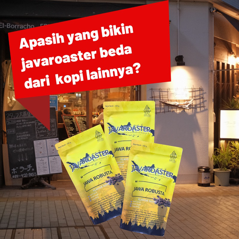 

JAVAROASTER COFFEE 250 gr // KOPI BUBUK ROASTED BEAN MEDIUM TO DARK GILING HALUS