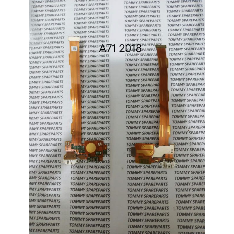 FLEXIBEL FLEXIBLE FLEKSIBEL OPPO A71 2018 CON CONNECTOR KONEKTOR TC CAS CHARGER MIC ORIGINAL