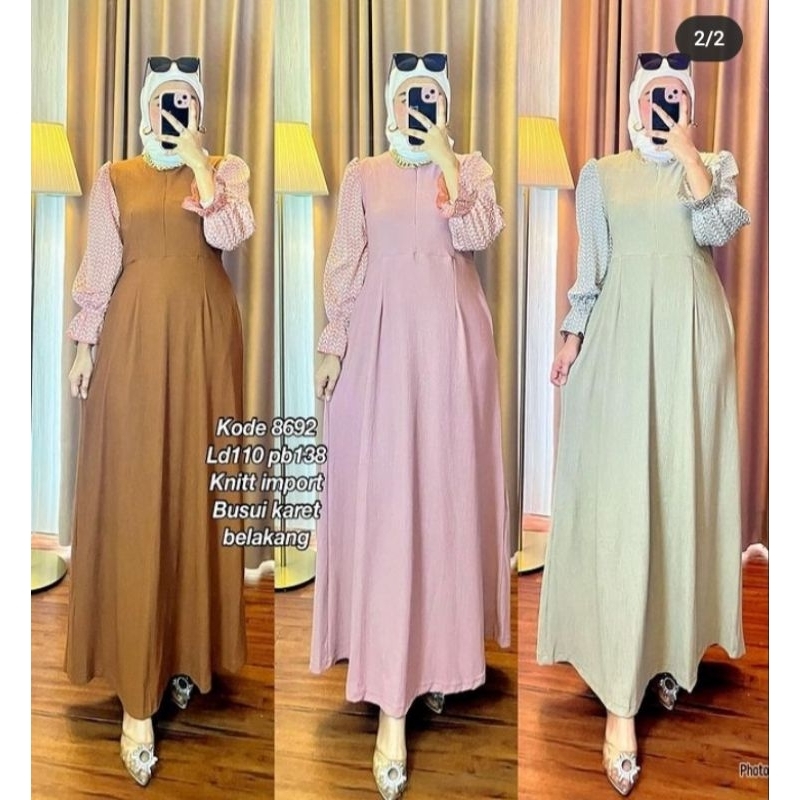GAMIS KNIT IMPORT DRES KNIT IMPORT