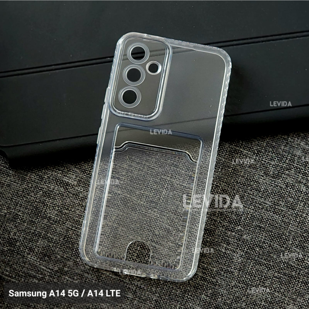 Case Slot Kartu / Card Case Bening Samsung A14 4G Samsung A14 5G Samsung A34 5G Samsung S23 Samsung 