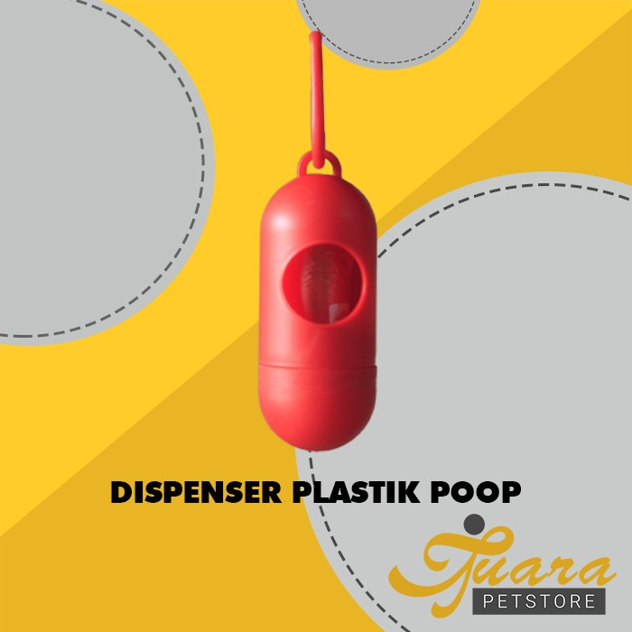 Dispenser poop Bag Tempat kantong Plastik Sampah poop