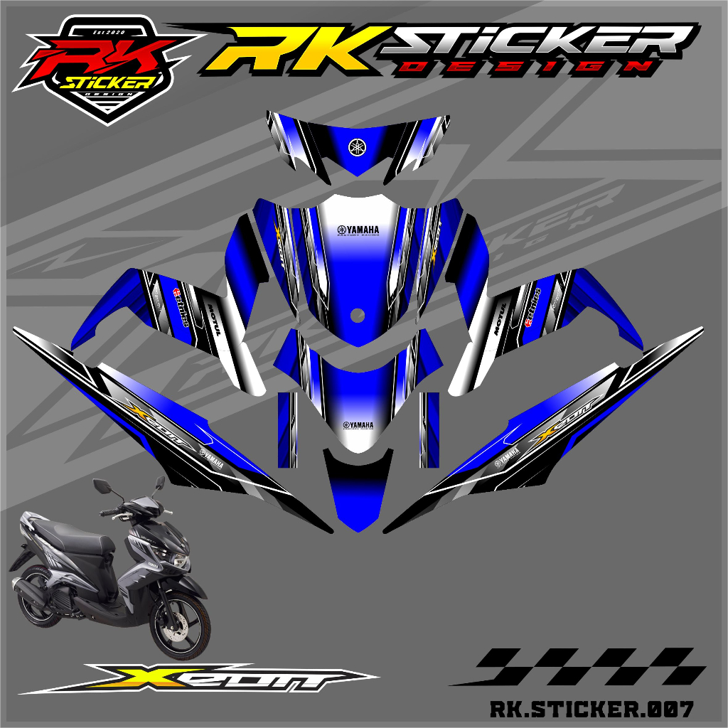 Sticker Decal Xeon GT 125 - Sticker Decal Full Body Motor Xeon GT 125. RK.007