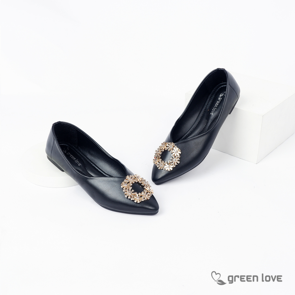 Green Love Sepatu Flat CAROL