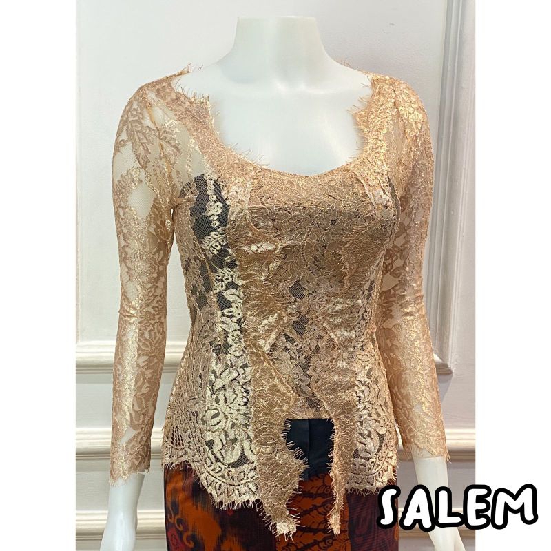 kebaya bali jadi  bahan semifrance metalik (kebaya saja)