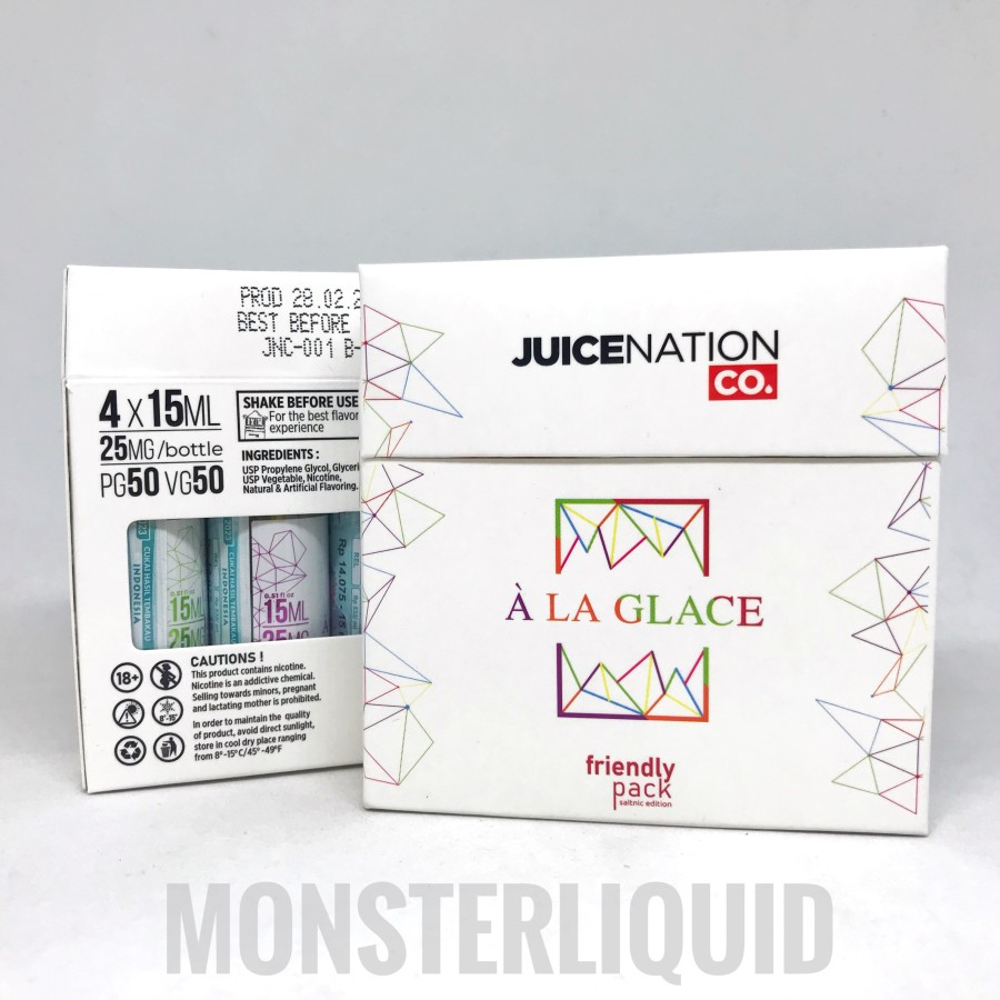 SALT A LA GLACE FRIENDLY PACK JUICENATION 15ML X 4