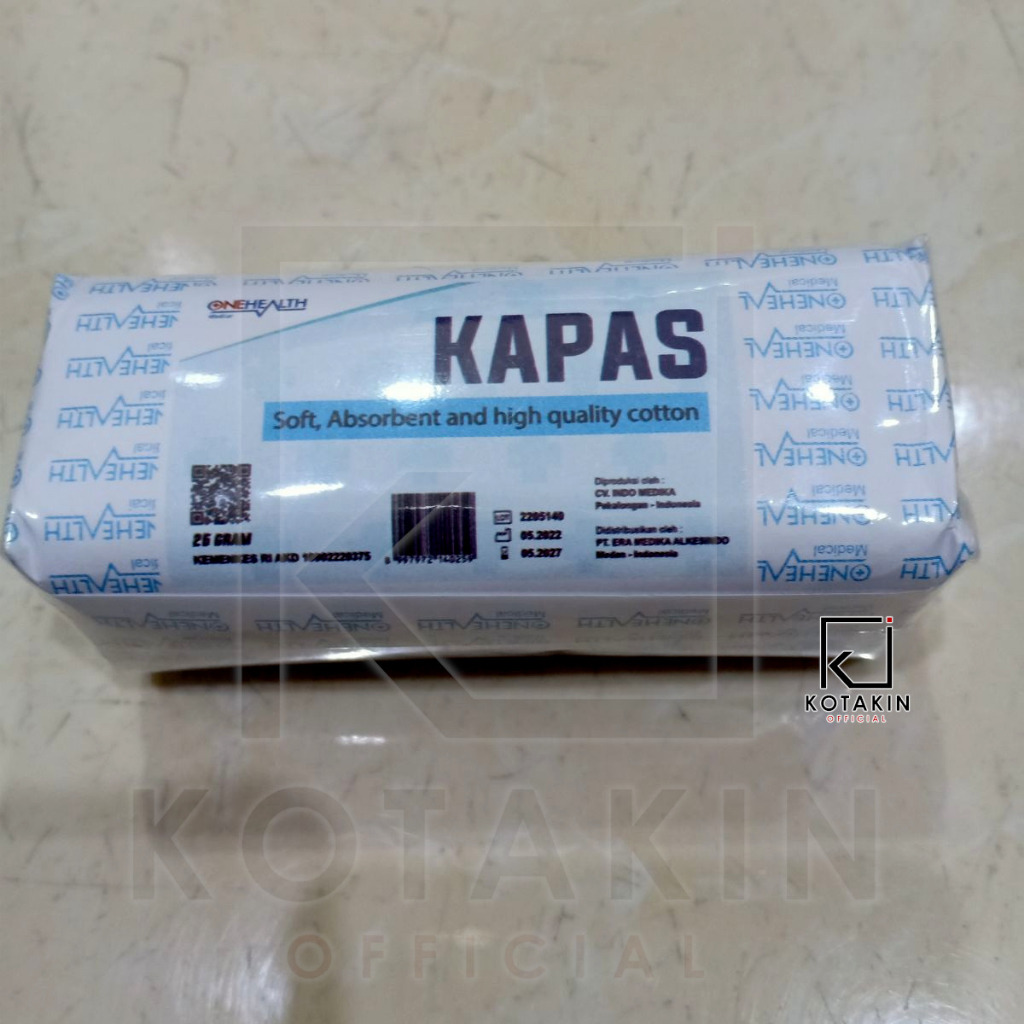 Kapas Putih Pembalut Medis Onehealth 25gram