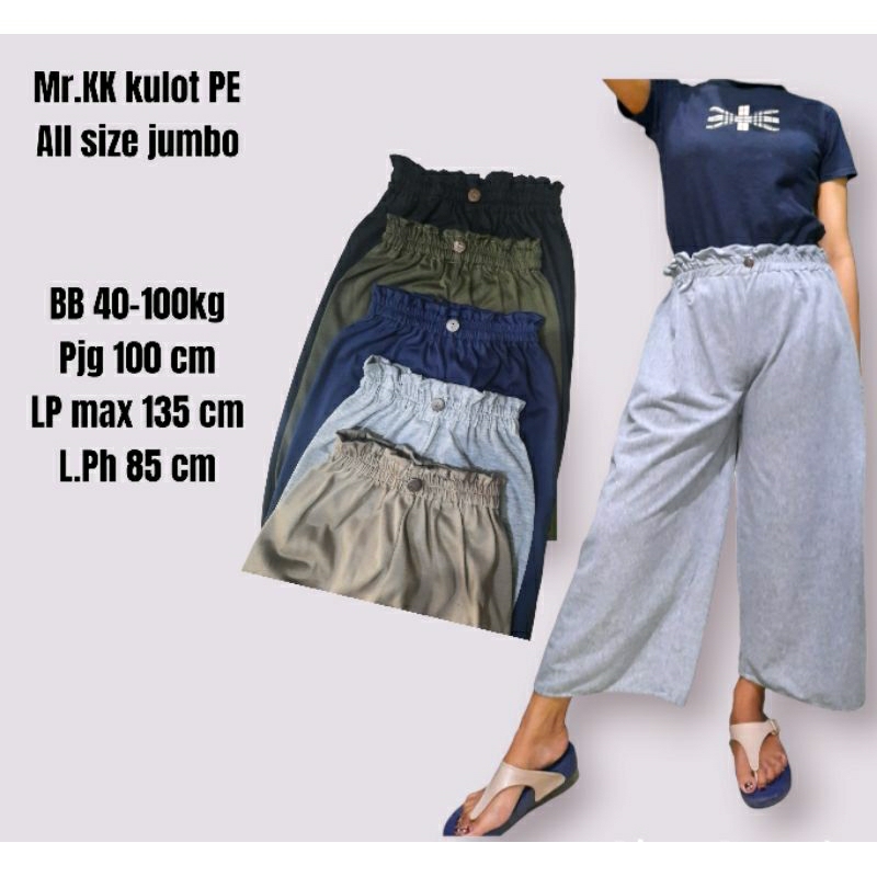 kulot PE Mr.KK all size JUMBO (L-XXL) 50kg-90kg( PAKET HEMAT ISI 3 hanya 72k)