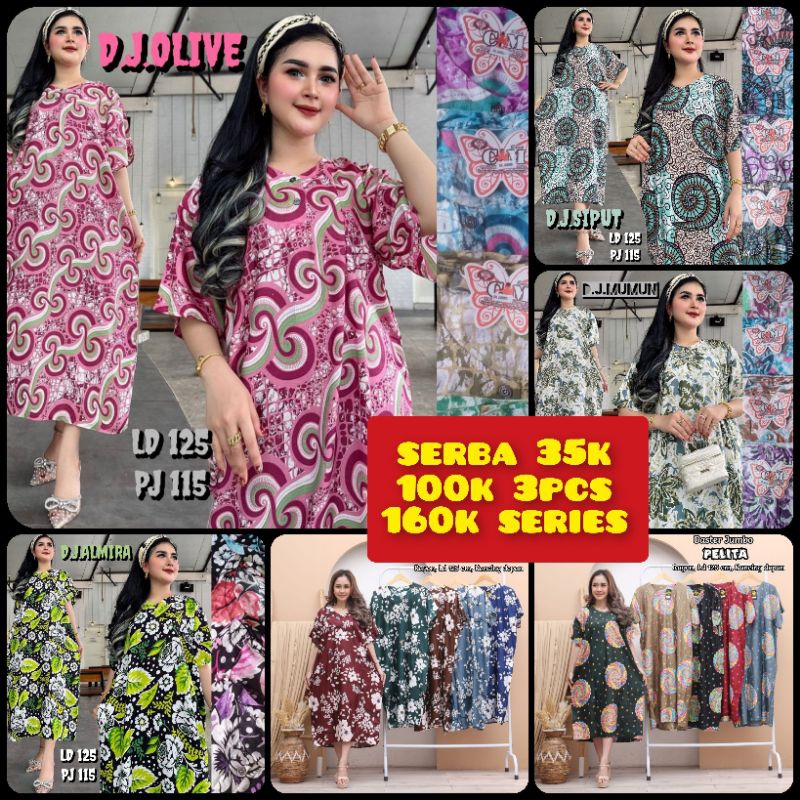 Daster kekinian 100rb dapat 3picis